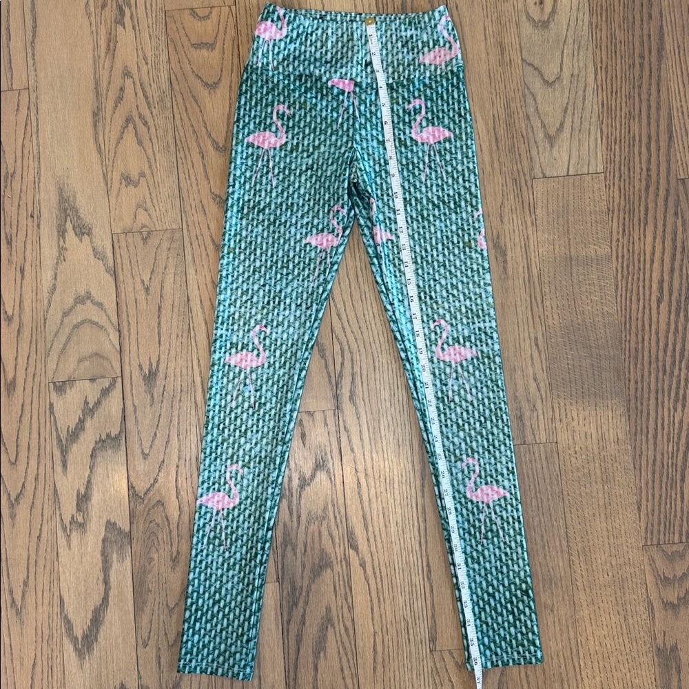 Goldsheep Women’s Flamingo Print Leggings Size Small - Picture 6 of 9